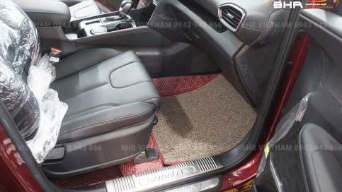 Thảm lót sàn ô tô 360 độ Hyundai Santafe giá tại xưởng, rẻ nhất Hà Nội, TPHCM
